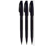 PENTEL NERO ORIGINALE SEGNO PENNA S520 fibra punta EVIDENZIATORE Pens colore linea sottile 2mm punta 1mm LINE larghezza (confezione da 3)