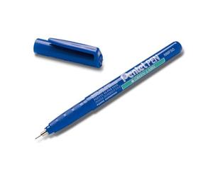 Pentel NMF50 Green Label marcatore permanente punta extra fine 0,6 mm blu 12 pz