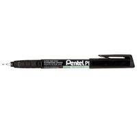 Pentel NMF50 Green Label marcatore permanente punta extra fine 0,6 mm nero 12 pz
