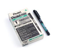 Pentel NMS50 Green Label marcatore Permanente Punta fine 2,0 mm Nero 12 pz
