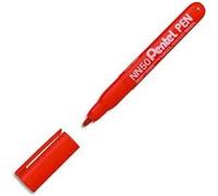Pentel NN50 Green Label marcatore permanente punta conica rosso 12 pz