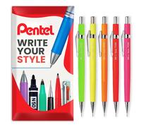 Pentel P205-FX Meccanico Automatico Matita - 0.5mm Hb - Fluorescente Confezione