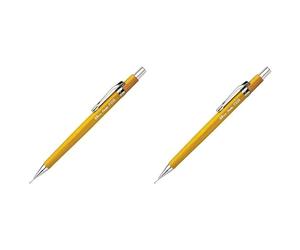 Pentel P209-G - Sharp Matita da disegno meccanica 0,9 mm, Fusto Giallo (Confezione da 2)