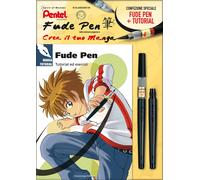 Pentel pack Fude Pen Ricaricabile Inchiostro Nero Base Acqua e Ricarica e