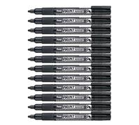 Pentel Paint Marker - Confezione da 12 pennarelli indelebili MMP20, colore nero