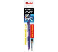 Pentel PD275 portamine Twist Erase Click 0,5 fusto viola & tubetto mine 0,5 mm omaggio - 12 pezzi