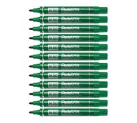 Pentel Pen N50 Marcatore Permanente Punta Conica verde 12 Pezzi