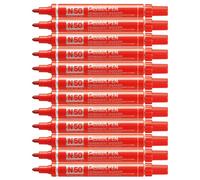 Pentel N 50 marcatore permanente Rosso Tipo di punta 12 pezzo(i)