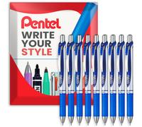 Pentel Penna A Sfera A Gel Liquido Retrattile Blu 0,7mm 9 Pezzi