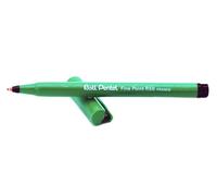 Pentel Penna a Sfera Fine R50 Punta 0.8mm - Nero, Blu, Rosso X 6