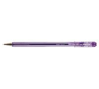 Pentel Penna a sfera superba con inchiostro a base di olio, fusto sottile, 0,7 mm, viola, confezione da 12 penne