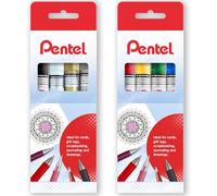 Pentel Pennarelli indelebili a inchiostro pigmentato, MMP10, contenuti in astuccio di cartone (Foundation, confezione da 8)