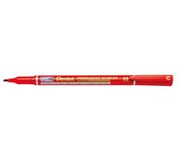 Pentel Pennarello indelebile fine NM470, tratto da 1,0 mm, inchiostro rosso (una penna)