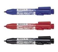 Pentel Pennarello indelebile NX5, 1,2 mm, blu