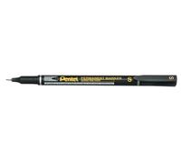 Pentel Pennarello indelebile ultra fine NFS410, tratto da 0,4 mm, inchiostro nero (una penna)