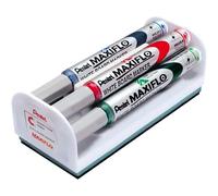 Pentel Maxiflo evidenziatore 4 pz Punta conica Nero Blu Verde Rosso