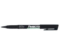 Pentel - Pennarello permanente, punta fine, punta 2,0 mm, colore: Nero
