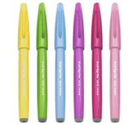 Pentel Pennello Firmare Penna SES15C - Pennini - Fibre Tip - Molla Tones - Set