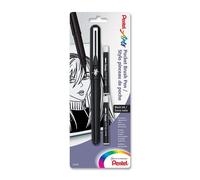 Pentel Pennello Penna Con 2 Ricariche - Nero Sopra Perfetto per Manga &