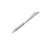 Pentel PG1015-A GraphGear1000 - Portamine da 0,5 mm di larghezza, cassa in acciaio inox con indicatore di durezza, doppia zona di presa, guida completamente retrattile da 4 mm, gomma (Z2-1N),