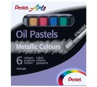 Pentel PHN Oil Pastel pastelli a olio metallizzati 6 pz