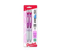 Pentel Pink BCA EnerGel Pearl RTX Gelstift, einziehbar, 0,7 mm (BL77WBP2PP)