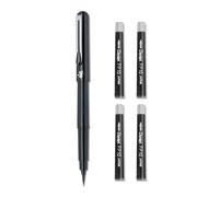 Pentel - Pluma estilográfica (punta de pincel), color negro