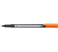 Pentel Pointliner Colour S40 - Penna a punta fine, 0,4 mm, arancione (12 pezzi)