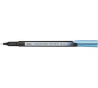 Pentel Pointliner Colour S40 - Penna a punta fine, 0,4 mm, blu mare (12 pezzi)