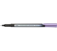 Pentel Pointliner Colour S40 - Penna a punta fine, 0,4 mm, colore: lavanda (12 pezzi)