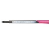 Pentel Pointliner Colour S40 - Penna a punta fine, 0,4 mm, colore rosa (12 pezzi)