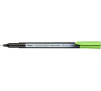 Pentel Pointliner Colour S40 - Penna a punta fine, 0,4 mm, colore verde bottiglia (12 pezzi)