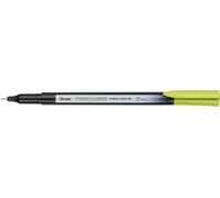 Pentel Pointliner Colour S40 - Penna a punta fine, 0,4 mm, colore verde lime (12 pezzi)