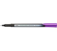 Pentel Pointliner Colour S40 - Penna a punta fine, 0,4 mm, colore viola (12 pezzi)
