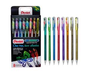 Pentel Portafoglio ibrido Dual Metallic Fantasy Color 8pc