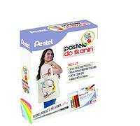 Pentel pts7/bn15-set Confezione da 7 Pastelli per tessuto