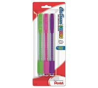 Pentel (R) Gomme per clic (R), colori assortiti, confezione da 3