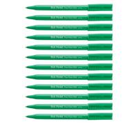 Pentel R50-D - Penna a sfera R50, a base d'acqua, punta da 0,8 mm, tratto da 0,4 mm, confezione da 12, colore: verde