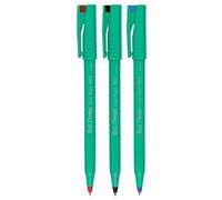 Pentel R50 Penne a Sfera Linea 0,4 mm - Nero, Blu, Rosso - Confezione da 3