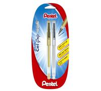 Pentel Roller a Inchiostro Gel 0,8 mm Lotto da 2 Oro e Argento