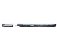 Pentel S20P Pointliner - Feltro tecnico a pigmenti, punta 0, 1 mm, colore: Nero