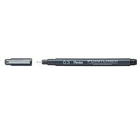 Pentel S20P Pointliner, fineliner punta 0,3 mm nero 12 pz
