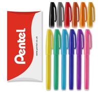 Pentel S520 Original Sign Pen - Pennarelli con punta in fibra, punta da 2 mm, tratto da 1 mm, confezione da 12