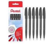 Pentel S520 Original Sign Pen - Pennarelli con punta in fibra, punta da 2 mm, tratto da 1 mm, confezione regalo (nero)