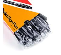 Pentel S520 Pennarello con punta in fibra, inchiostro nero, confezione da 12