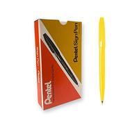 Pentel S520 Sign Pen pennarello punta fibra giallo 12 pz