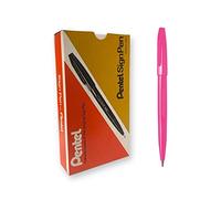 Pentel S520 Sign Pen pennarello punta fibra rosa 12 pz