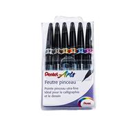 Pentel, SES F30C, Pennello Penna Segno Artista feltro punta del pennello più fi