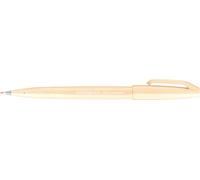 Pentel SES15 Brush Sign Pen pennarello punta fibra flessibile arancio chiaro 10 pz