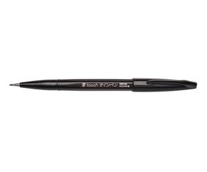 Pentel SES15C-A fiber pen with flexible brush-like tip black
